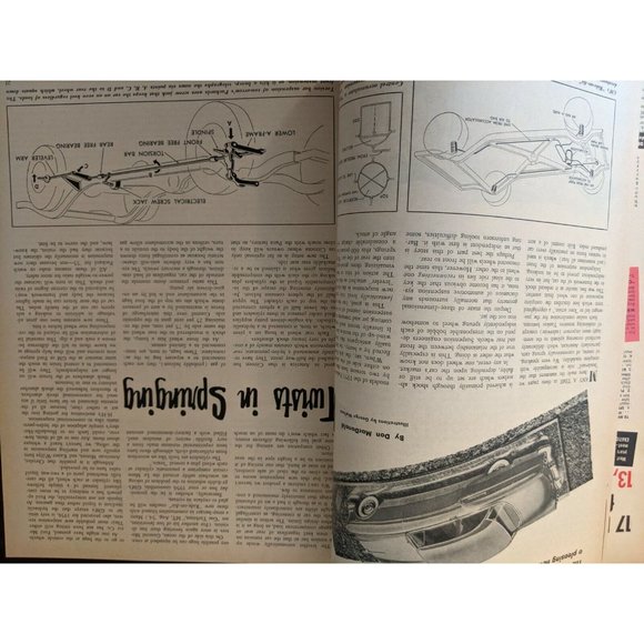 Motor Trend Magazine OCTOBER 1954 X-Ray Sports Car Hudson Italia Pontiac Sharp - Picture 7 of 9